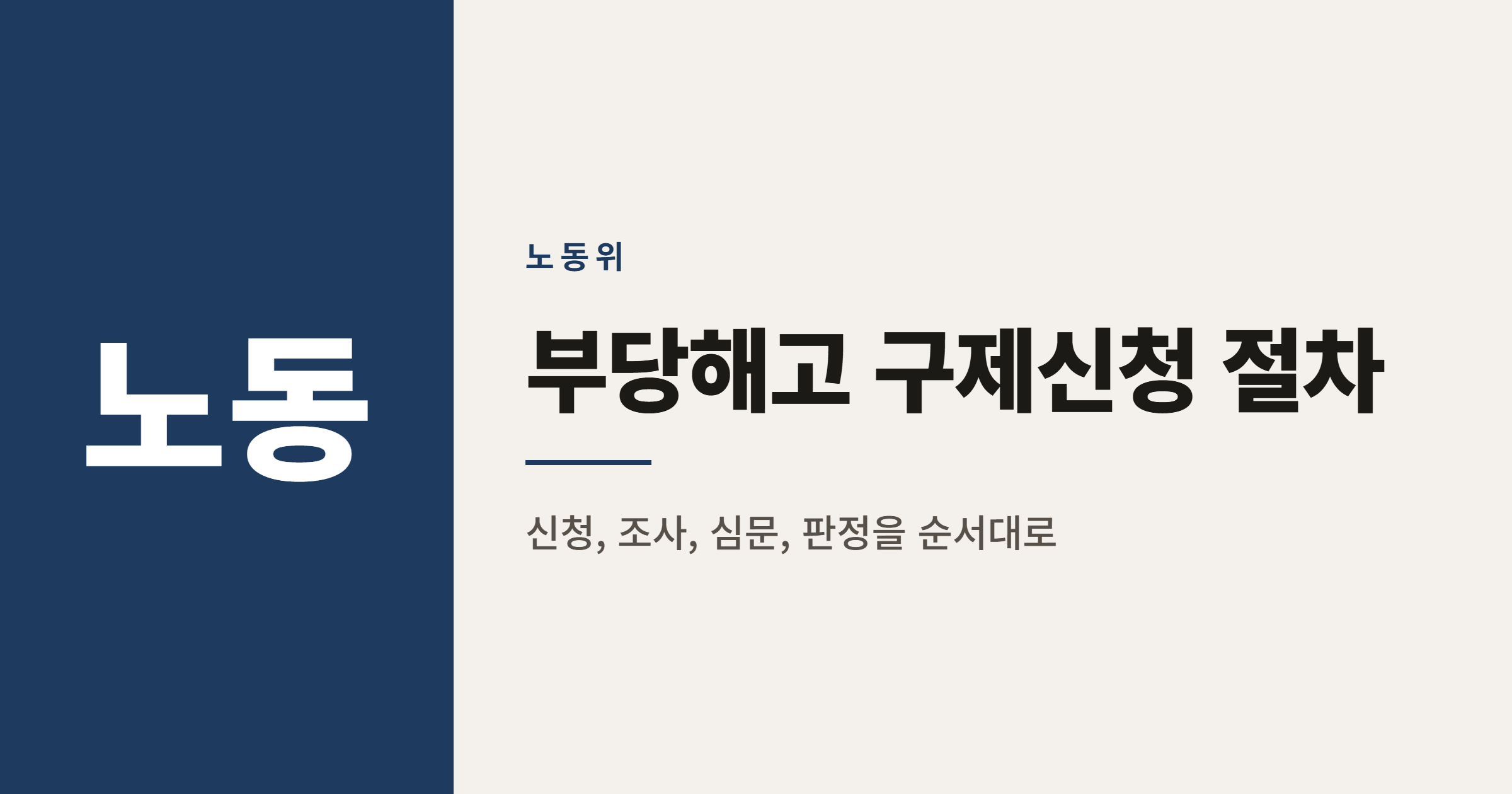 부당해고 구제신청 절차 정리, 신청서 제출부터 판정까지